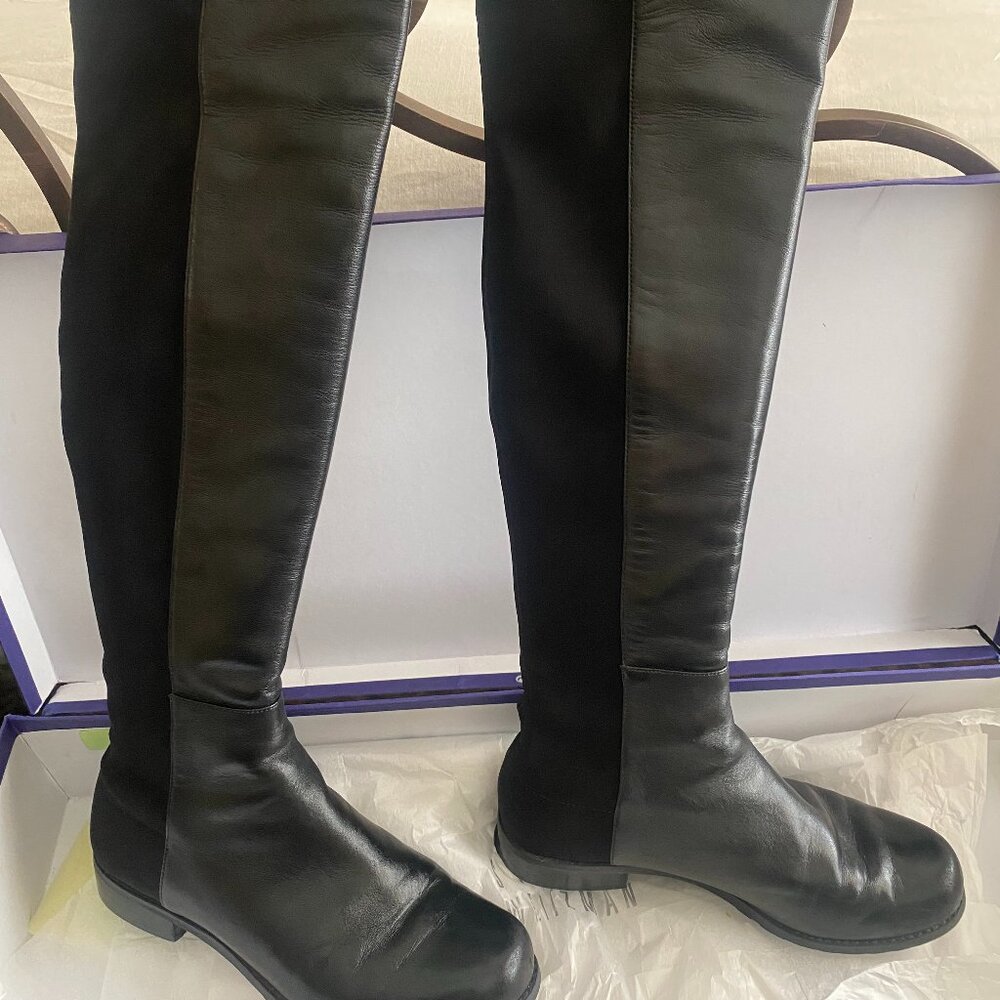 Stuart Weitzman Over the Knee Suede/Leather Boots_Sz 6M